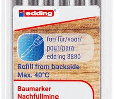 edding 8881 Ersatzminen für Tieflochmarker-Bleistift 6x graphit