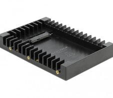 DeLOCK Laufwerksschachtadapter - 3,5" auf 2,5" - Schwarz