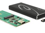 DeLOCK Speichergehäuse M.2 Card - USB 3.1 (Gen 2), Schwarz