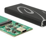 DeLOCK Speichergehäuse M.2 Card - USB 3.1 (Gen 2), Schwarz