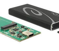 DeLOCK Speichergehäuse M.2 Card - USB 3.1 (Gen 2), Schwarz