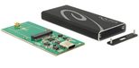 DeLOCK Speichergehäuse M.2 Card - USB 3.1 (Gen 2), Schwarz
