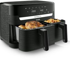 Tefal EY901N10 Dual Easy Fry Heißluftfritteuse schwarz