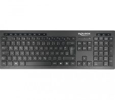 Delock Silent kabellose Tastatur - QWERTZ Deutsch - Schwarz