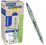 PILOT B2P „Bottle 2 Pen“ ECOBALL XB Kugelschreiber transparent 0.34 mm Schreibfarbe: Blau, 10 St. + GRATIS 5 Kugelschreiberminen