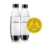 Sodastream DuoPack Fuse Flaschenset 2x 1L, schwarz