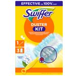 Swiffer DUSTER KIT - 1 Staubmagnet Handgriff und 3 Staubfangtücher mit Duft
