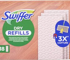 Swiffer DRY - 18 Bodentücher für Holz & Parkett