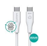 eSTUFF INFINITE Super Soft USB-C to USB-C Cable 3m - 100% Recycled PVC Free Plastic