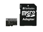 Verbatim PRO microSDXC - 256 GB mit SD-Adapter