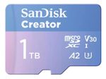 SanDisk Creator MicroSDXC-Karte - 1 TB mit SD-Adapter