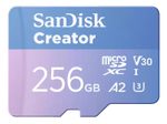 SanDisk Creator MicroSDXC-Karte - 256 GB mit SD-Adapter