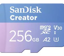 SanDisk Creator MicroSDXC-Karte - 256 GB mit SD-Adapter