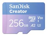 SanDisk Creator MicroSDXC-Karte - 256 GB mit SD-Adapter