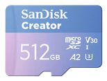 SanDisk Creator MicroSDXC-Karte - 512 GB mit SD-Adapter