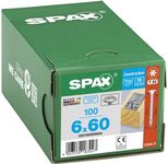 SPAX® Holzbauschrauben T30 A2 6x60 100 St.