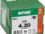 SPAX® Universalschrauben T20 4x30 schwarz 200 St.
