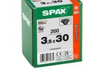 SPAX® Universalschrauben T20 3,5x30 schwarz 200 St.