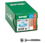 SPAX® Fassadenschrauben A2 T20 4,5x70 100 St.