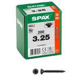 SPAX® Universalschrauben T10 3x25 schwarz 200 St.