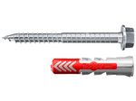 fischer DuoPower ETA 10x50 Dübel mit Schrauben 10 x 50 mm, 50 Stück