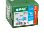 SPAX® Universalschrauben A2 T20 4,5x45 200 St.