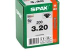 SPAX® Universalschrauben T10 3x20 schwarz 200 St.