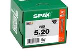 SPAX® Universalschrauben T20 5x20 schwarz 200 St.