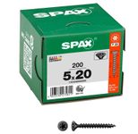 SPAX® Universalschrauben T20 5x20 schwarz 200 St.