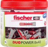 fischer DuoPower 8x40 Dose Universaldübel-Sortiment 8 x 40 mm, 80 Stück