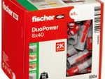 fischer DuoPower 8x40 Universaldübel-Sortiment 8 x 40 mm, 100 Stück