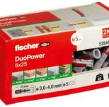fischer DuoPower 5x25 Universaldübel-Sortiment 5 x 25 mm, 100 Stück