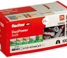 fischer DuoPower 5x25 Universaldübel-Sortiment 5 x 25 mm, 100 Stück