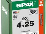 SPAX® Universalschrauben T20 4,0x25 schwarz 200 St.