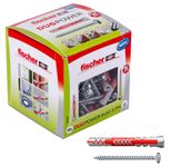 fischer DuoPower 6x50 S PH Dübel mit Schrauben 6 x 50 mm, 50 Stück