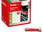 fischer DuoPower 12x60 S Dübel mit Schrauben 12 x 60 mm, 10 Stück