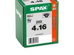 SPAX® Universalschrauben T20 4,0x16 schwarz 200 St.