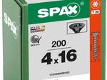 SPAX® Universalschrauben T20 4,0x16 schwarz 200 St.