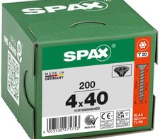 SPAX® Universalschrauben T20 4x40 schwarz 200 St.