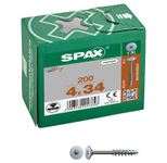 SPAX® Möbelverbindungsschrauben T20 Flachrückwandkopf 4 x 34 mm