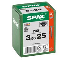 SPAX® Universalschrauben T20 3,5x25 schwarz 200 St.