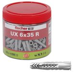 fischer UX 6x35 R Universaldübel-Sortiment 6 x 35 mm, 185 Stück