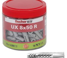fischer UX 8x50 R Universaldübel-Sortiment 8 x 50 mm, 75 Stück
