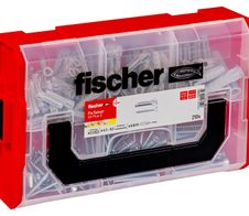 fischer FixTainer - SX Plus S Dübel- und Schrauben-Sortiment 210 Stück