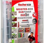 fischer Meister-Box - DuoPower/DuoTec + S Dübel- und Schrauben-Sortiment 87 Stück