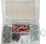 fischer EasyDIY Deko-Box Dübel- und Schrauben-Sortiment 131 Stück