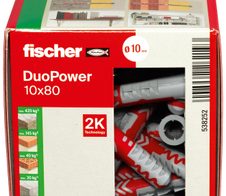 fischer DuoPower 10x80 Universaldübel-Sortiment 10 x 80 mm, 25 Stück