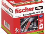 fischer DuoSeal 8x48 S PH TX A2 Dübel mit Schrauben 8 x 48 mm, 25 Stück
