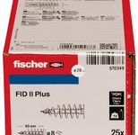 fischer FID II Plus Dämmstoffdübel 28 x 80 mm, 25 Stück