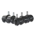 AMSTYLE Universal-Schwerlastrollen 5er Set SPM1.978 Schwarz